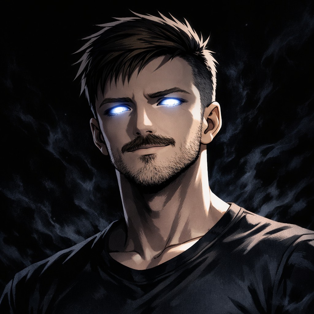 Stylized portrait illustration of TechDufus